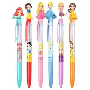 프린세스 캐릭터 볼펜 컬러 멀티펜 학용품 사무용품 tEX2+1yDg