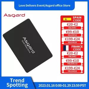 노트북 SSD 에스에스디 M.2 2TB 1TB 하드 Asgard-솔리드 스테이트 디스크 SATA3 250GB 500GB 960GB 2.5 및