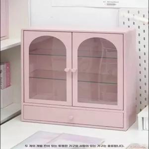 미니 장식장 퍼플 4단 하단서랍형