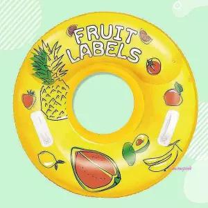 옐로랑원형손잡이 87cm 이중튜브 안전 물놀이튜브 여름 수영장 물놀이용 동그란efg322