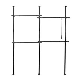 [JED] 행거 기둥식 38파이 천장 4단 트니행거 블랙 다올