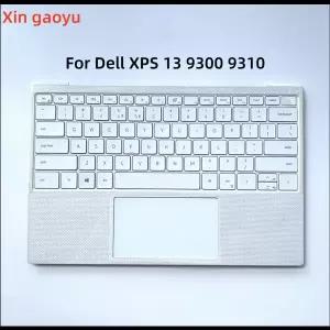 호환  Dell XPS 13 9300 9310 터치패드 스피커 0GT8XM용 미국 국제 키보드 TP가 포함된 새 팜레스트 대문자