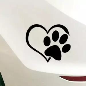 스티커 자동차 하트 발자국 차량용 녹인 DIY 스크래치 HkQ2+8eIN