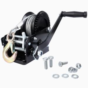 휴대용 전기 1400W ISO CE 인증 2000-3500lbs 윈치 (스틸 와이어 로프 및 보트 리프팅용 리모컨 포함)