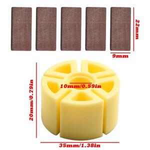 6개/대 에어 그라인더 로터 블레이드 5 인치 플라스틱 공압 샌딩 머신 다이 도구 액세서리 229mm 키트