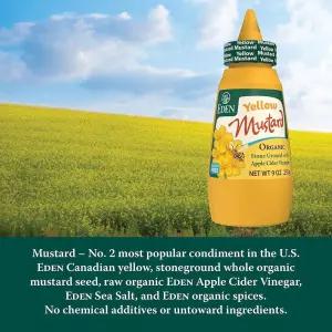 Eden 옐로우 머스타드 스퀴즈 병 255g9온스 [호환]