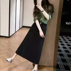 원피스 여자 그린 봄 정장세트 아우라 라이트 중요한 자리 셔츠 세트 ST1