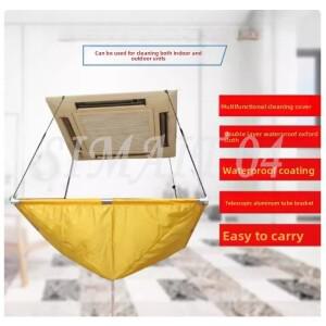 천장형 에어컨 청소 커버 가정용 방수 재사용 가능 중앙 세척 도구