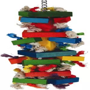 중대형 새를 위한 페더랜드 파라다이스 장난감 - 매듭 N 블록 잉꼬 태양 코뉴어 케이크 중형 앵무새