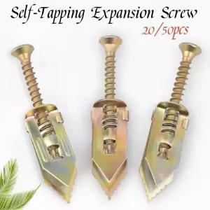 동공앙카 나비 석고 토우 2050개 셀프 태핑 벽 앵커 키트-석고 보드 나사 캐비티 콘센트 홈 세트