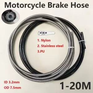 강관파이프 2 1M~20M 오토바이 브레이드 스틸 나일론 브레이크 파이프 라인 호스 가스 오일 연료 튜브 레이