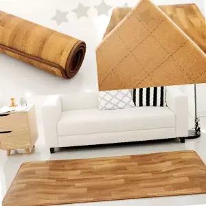 거실 침실 바닥 난방 보조 겨울 방한 보온 원목 무늬 매트 깔개 장판 시트