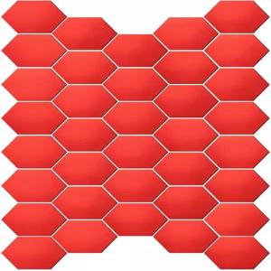 하핑턴 36개 헥사곤 미러 스티커 벽 장식 접착식 아크릴 거울 탈착식 DIY 아트 데코 공예 타일 가정용 거실