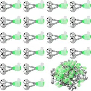 웨일리티 낚싯대 20팩 물고기 물림 미끼 경보 벨 클립 야간 낚시 얼음 듀얼