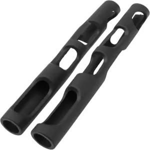 2Pcs 유톤 고무 바이올린 활 자세 교정 그립 3/4-4/4 사이즈 바이올린(블랙)과 호환됩니다