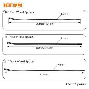 36개 오토바이 21인치 앞바퀴 18인치 19인치 뒷바퀴 휠 스포크 키트 스테인리스 스틸 알루미늄 니플 림 와