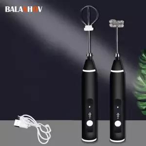 미니거품기 휴대용 전기 우유 Frothers USB 충전식 블렌더 거품기 커피 카푸치노 크림 고속 털 믹서