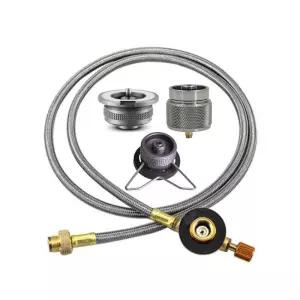 캠핑난로 야외 캠핑 가스 탱크 팽창 연결 파이프 익스텐션 라인 1m 플랫