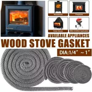 난로동력팬 68mm 가스켓 로프 씰 내열성 내화성 유리 섬유 교체 목재 스토브 벽난로 굴뚝 보일러 부품