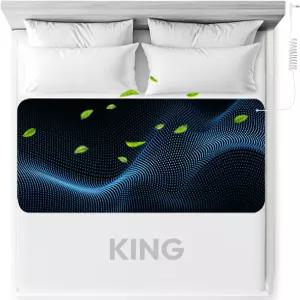 침대용 접지 수면 매트 - 킹 사이즈 매트리스 커버 패드 27 x76 발 휴식 요가 운동 균형 웰빙