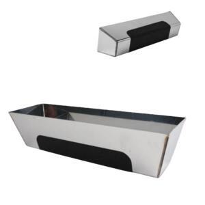 1개 12인치 스테인리스 스틸 머드 팬, 목공 DIY 헤비 듀티 건식벽체 석고 스크래핑용 미끄럼 방지 포함