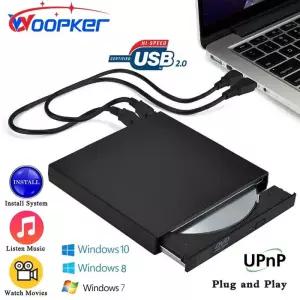DVD플레이어 Woopker USB 20 외부 DVD 플레이어 CD 드 Mp3 음악 영화 윈도우 7810 노트북 데스크탑 PC 컴퓨