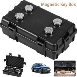 방수 자기 키 상자 자동차 차량용 호환 홀더 아래 녹 방지 Hider 예비 GPS 로케이터 호환 다기능