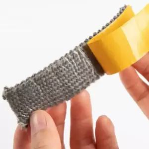 난로동력팬 내열성 블랙 플랫 스토브 로프 유리 굴뚝 문짝 벽난로용 섬유 소재 2m 길이