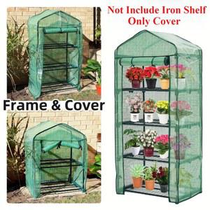 1PC 휴대용 비바람에 견디는 온실 식물 그린 하우스 선반 야외 스탠드 없음 실내용