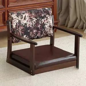 좌식의자 높이조절 다도 빈티지 스툴 다다미의자 A타입 등받이 좌식 의자 원목 다도 의자