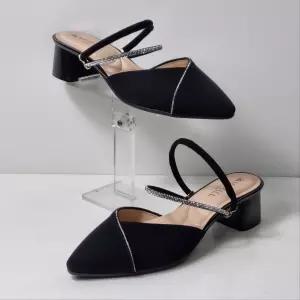 [탠디]125023SB6 여성 투웨이 샌들 4cm 미들힐 큐빅 스트랩