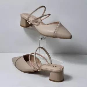 [탠디]125023SB5 여성 투웨이 샌들 4cm 미들힐 큐빅 스트랩