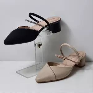 [탠디]125023SB4 여성 투웨이 샌들 4cm 미들힐 큐빅 스트랩