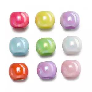 시드비즈 구슬 공예 반지 팔찌 100개가방 아크릴 AB 컬러 씨앗 비즈 바느질 목걸이 큰 구멍 반짝이 스페이