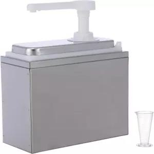 WELKOR 1.06 쿼터 조미료 디스펜서 펌프 계량컵이 있는 시럽 소스 꿀 간장 머스타드 치즈 각 QT 펌프헤드