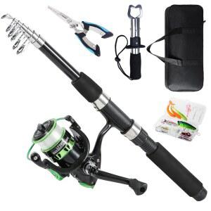 트립퀴프 낚싯대 9피트 망원 릴 콤보 립 그리퍼 낚시 장비 21 프리로드 스피닝 세트