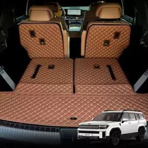 [골드스마일]컨셉토 가죽 퀼팅 싼타페MX5 전용 등커버 트렁크 매트