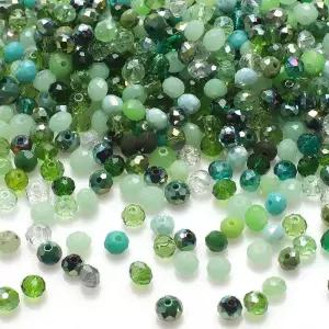 시드비즈 구슬 공예 반지 팔찌 믹스 컬러 234681012MM 론델 오스트리아 컷 크리스탈 유리 비즈 라운드 루즈