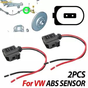 T5센서 폭스바겐 캐디 EOS 골프 제타 멀티밴 파사트 CC 샤란 티구안 투란 T5 ABS 센서 커넥터 수리용 2핀