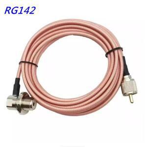 RG142 케이블 UHF 암형 S0239 직각 벌크헤드 - PL259 자동차 모바일 라디오 안테나 점퍼 피그테일 RF 구리