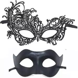 커플 여성 및 남성 레이스 베네치아 파티 마스크를 위한 가면 할로윈 코스튬 마디 그라