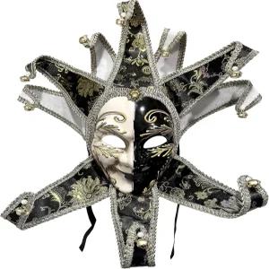 마르디그라 할로윈 벽 장식 예술 컬렉션 마스크를 위한 와일드암 베네치아 제스터 빈티지 풀페이스