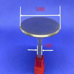 보석 제작용 연마기에서 사용되는 다이아몬드 공구, 표면 거울 마감 처리, 샹크 6mm, 헤드