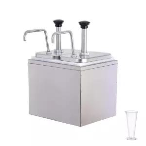 4.23 쿼터 케첩 펌프 디스펜서 조미료 소스 꿀 시럽 간장 머스타드 치즈를 위한 대용량 탈착식 누수 방지