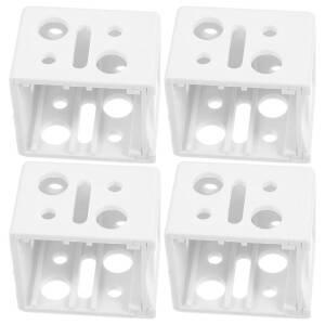 블라인드부속 불라인드 부품 4개 화이트 블라인드 브라켓 창 헤드 레일 홀더 롤러 베네치아 Abs 가이함