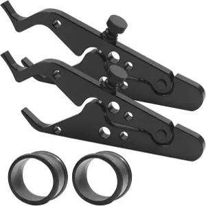 2세트 모터사이클 크루즈 컨트롤 알루미늄 합금 스로틀 잠금장치 손목 핸드 그립 전기 자동차 오토바이