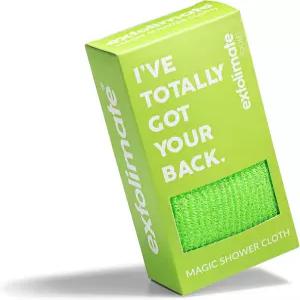 각질 제거 매직 샤워 천으로 부드럽게 젊어 보이는 맑은 안색을 선사합니다 포켓 2.0 녹색