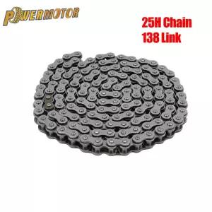 25H 오토바이 체인 138 링크 드라이브 47cc 2행정 엔진 더트 바이크 스쿠터 ATV 버기 쿼드 범용 부품