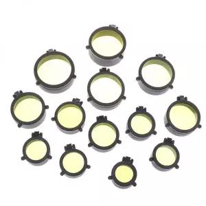 필드스코프 망원경 소총 범위 렌즈 커버 스프링 업 고속 플립 오프닝 방진 캡 36-64MM 구경 Riflescopes