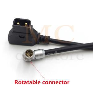 테라덱 바이렉스 전원 케이블용 D-Tap에서 조절 가능 직각 0B 2핀 수 플러그